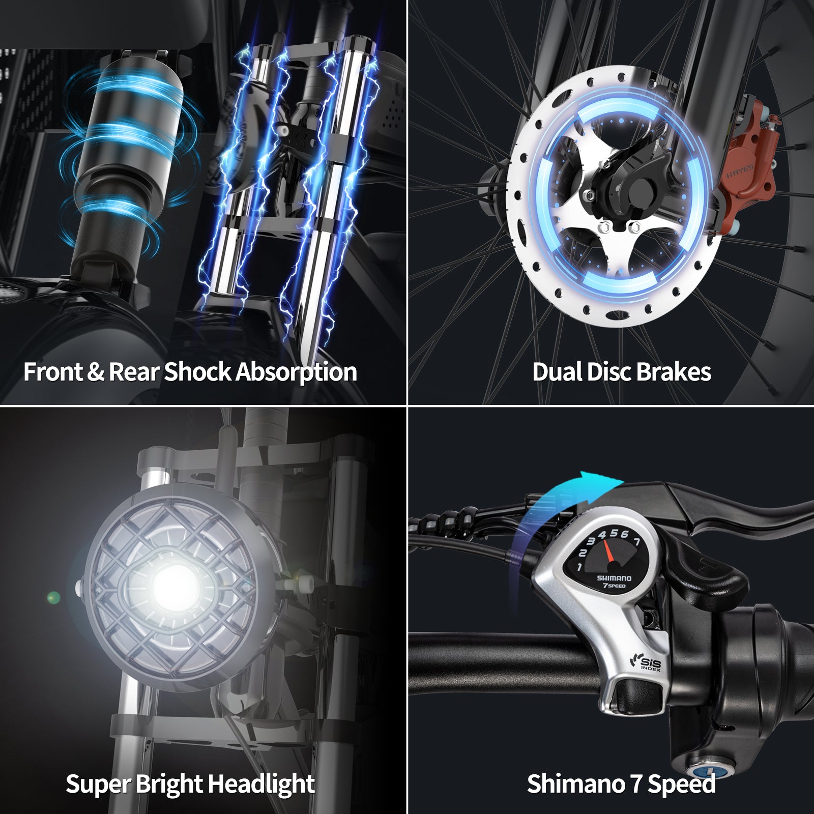 YVY Upgraded C20 1500W Fat Tire Electric Bicycle