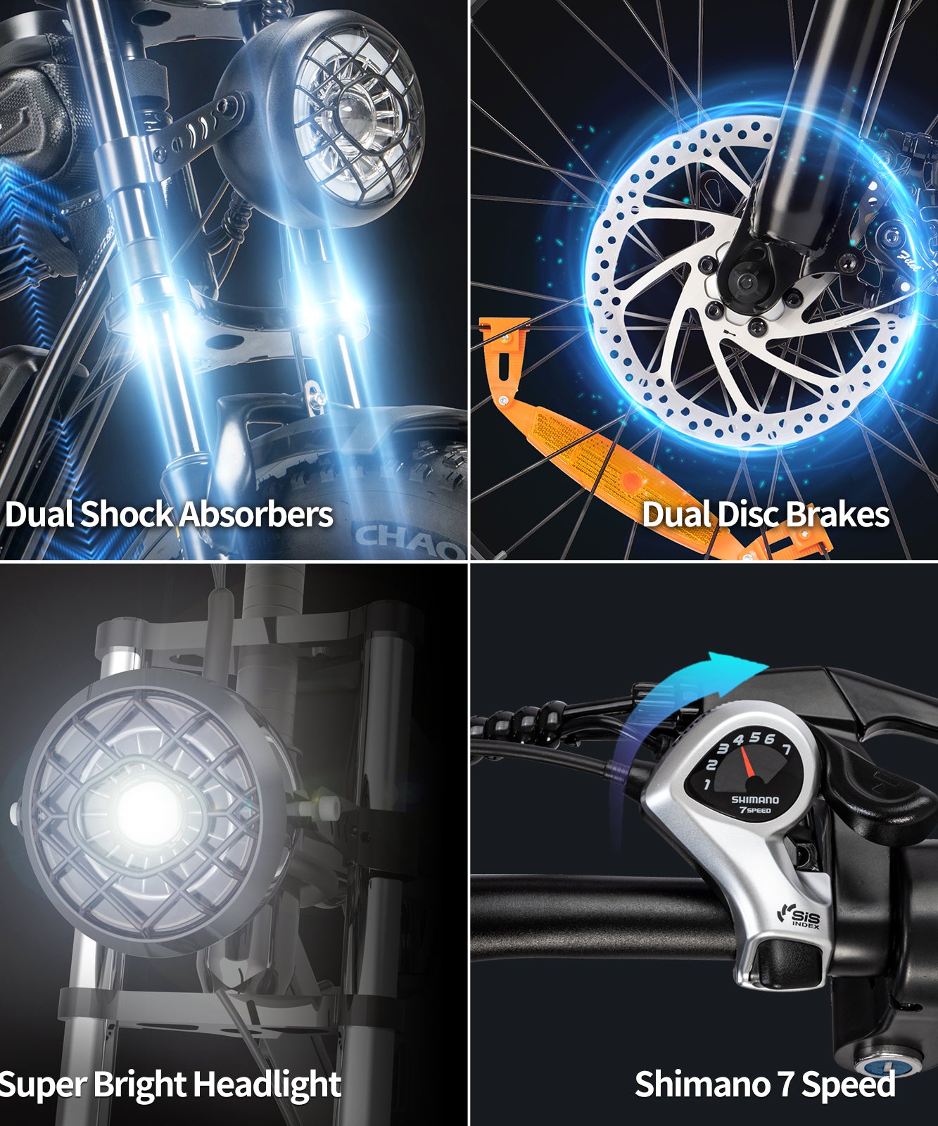 YVY C20 Lite 1000W Fat Tire Electric Bicycle