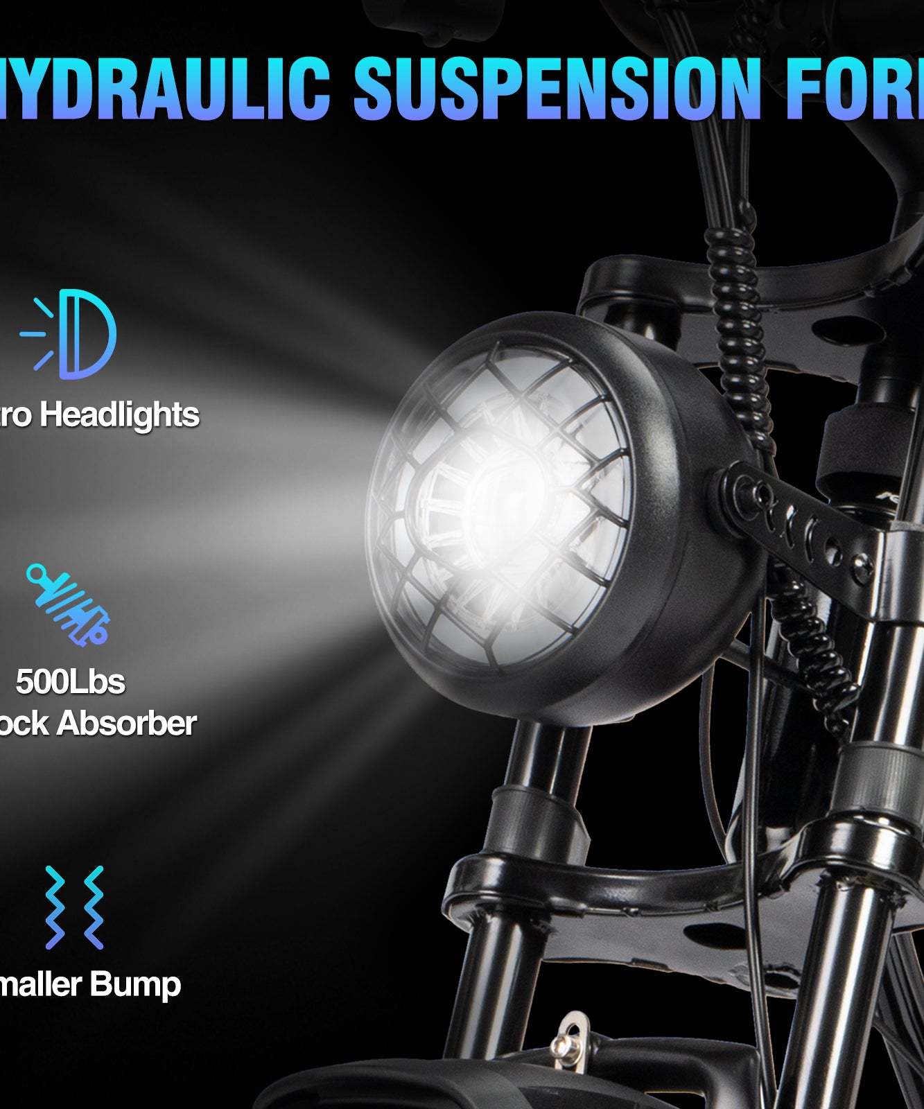 YVY C20 Lite 1000W Fat Tire Electric Bicycle